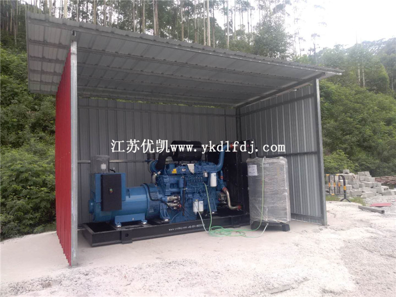 2020年7月2日，500KW玉柴發(fā)電機組交付廣西來賓某工地使用