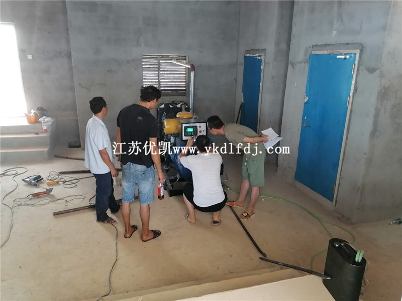 2020年7月25日，120KW濰柴雷納交付廣西某安置房備用電源使用