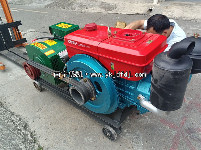 2023年4月24日，24KW單缸柴油發(fā)電機(jī)組試機(jī)發(fā)貨河北