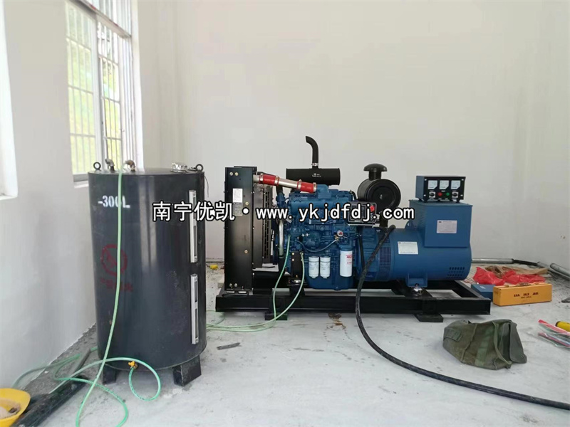 2023年5月22日，100kw玉柴發(fā)電機組來賓項目到貨安裝