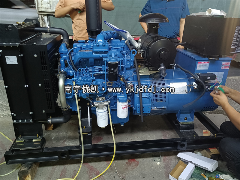 2023年5月23日，客戶到店自提一臺50kw玉柴柴油發(fā)電機組