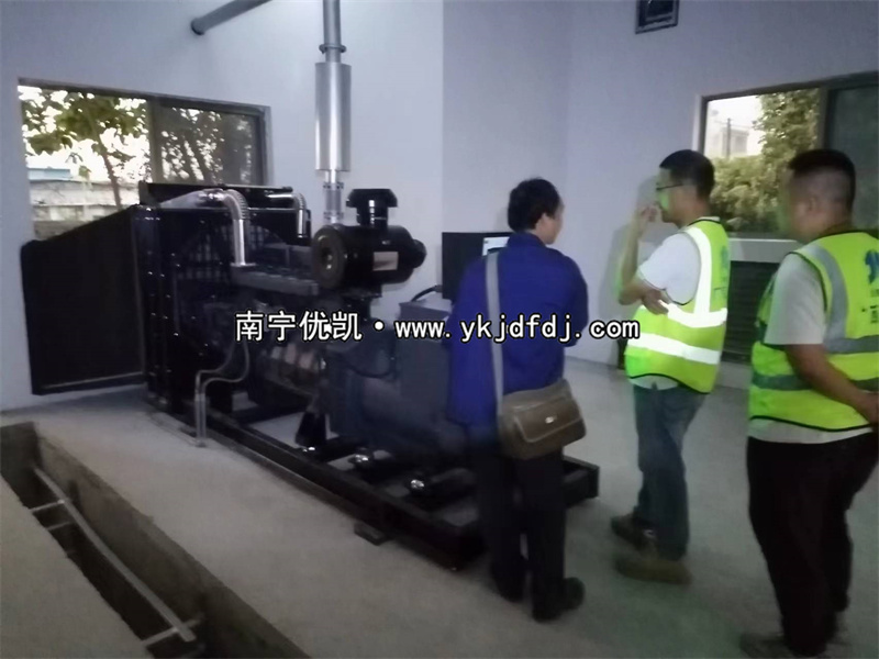 2023年11月28日，欽州項目250kw上柴發(fā)電機(jī)組到貨安裝調(diào)試